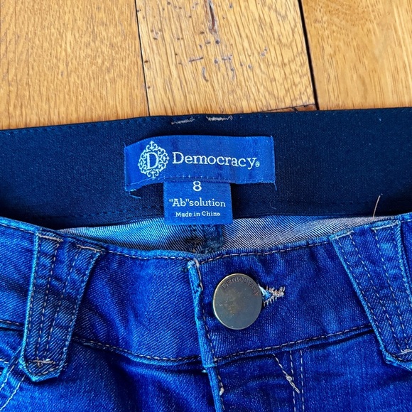 Democracy “Ab”solution blue jeggings woman’s size 8 - Picture 4 of 8